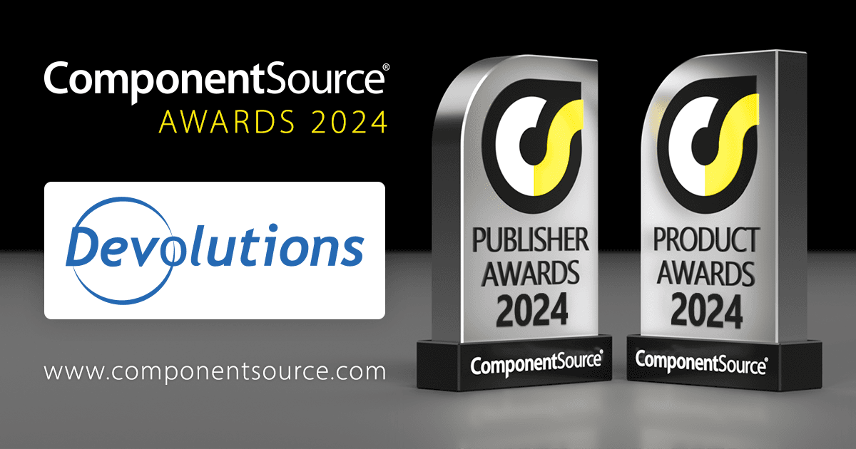 Devolutions Wins Two ComponentSource Awards