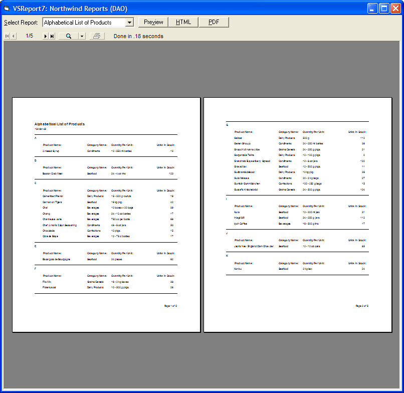 VSView Reporting
