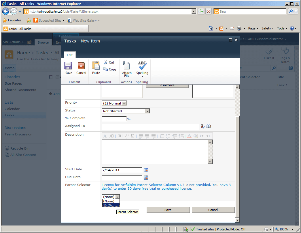 Parent Selector Column V1.7 released