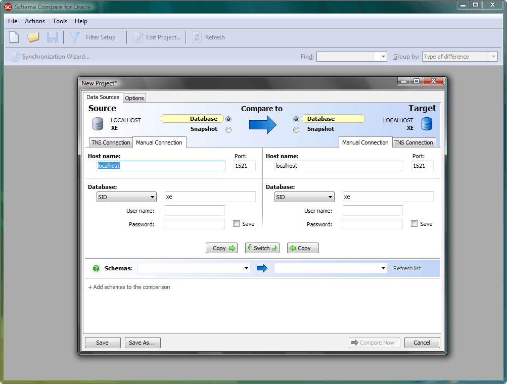 Schema Compare for Oracle now available