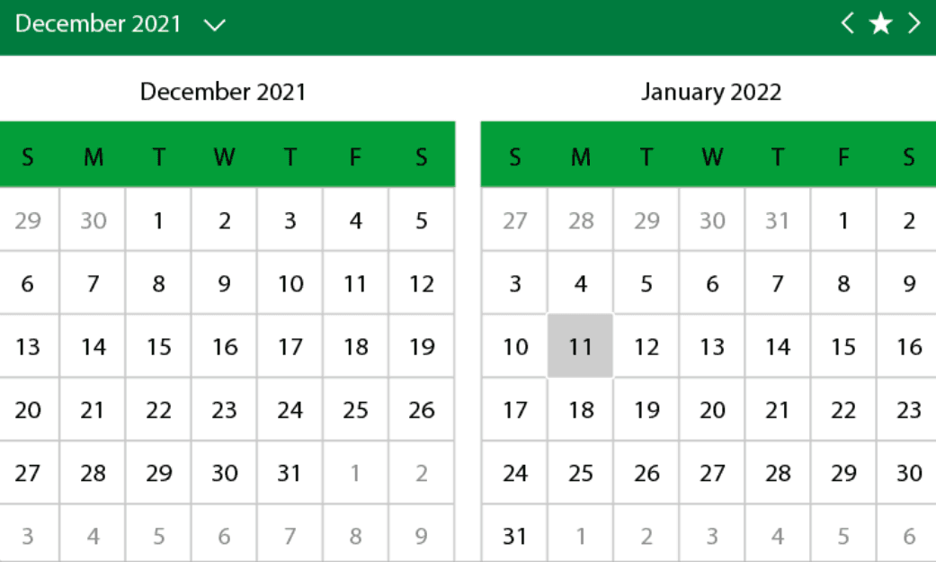 ComponentOne Blazor Calendar product image ComponentOne Blazor Calendar product image