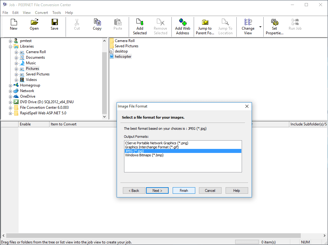 Batch convert Office and PDF documents to PDF, JPEG, TIFF and other popular formats.