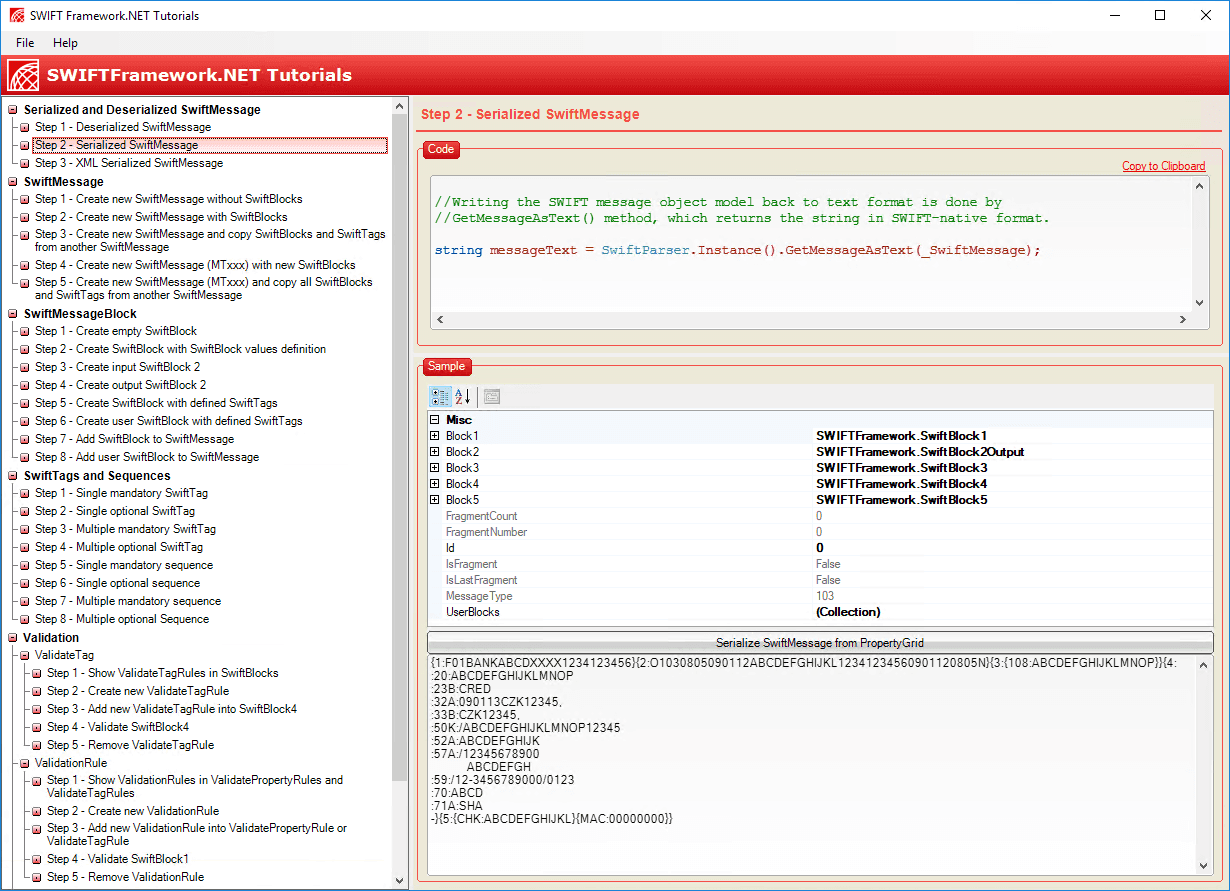 SWIFT Framework .NET Produktbild