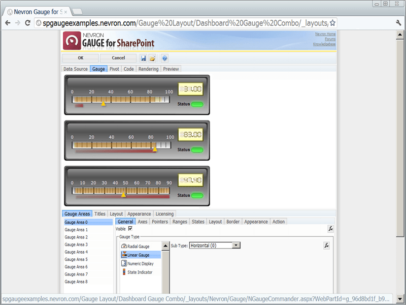Nevron Gauge for SharePoint product image