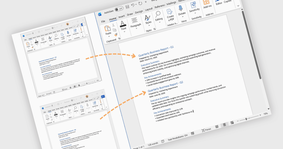 Programmatically Merge and Split Word Documents