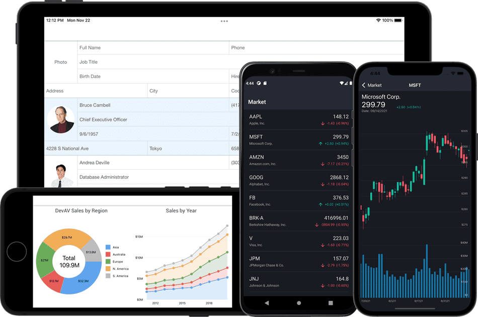 Multi-platform app library with high-performance UI components for Android and iOS mobile development.