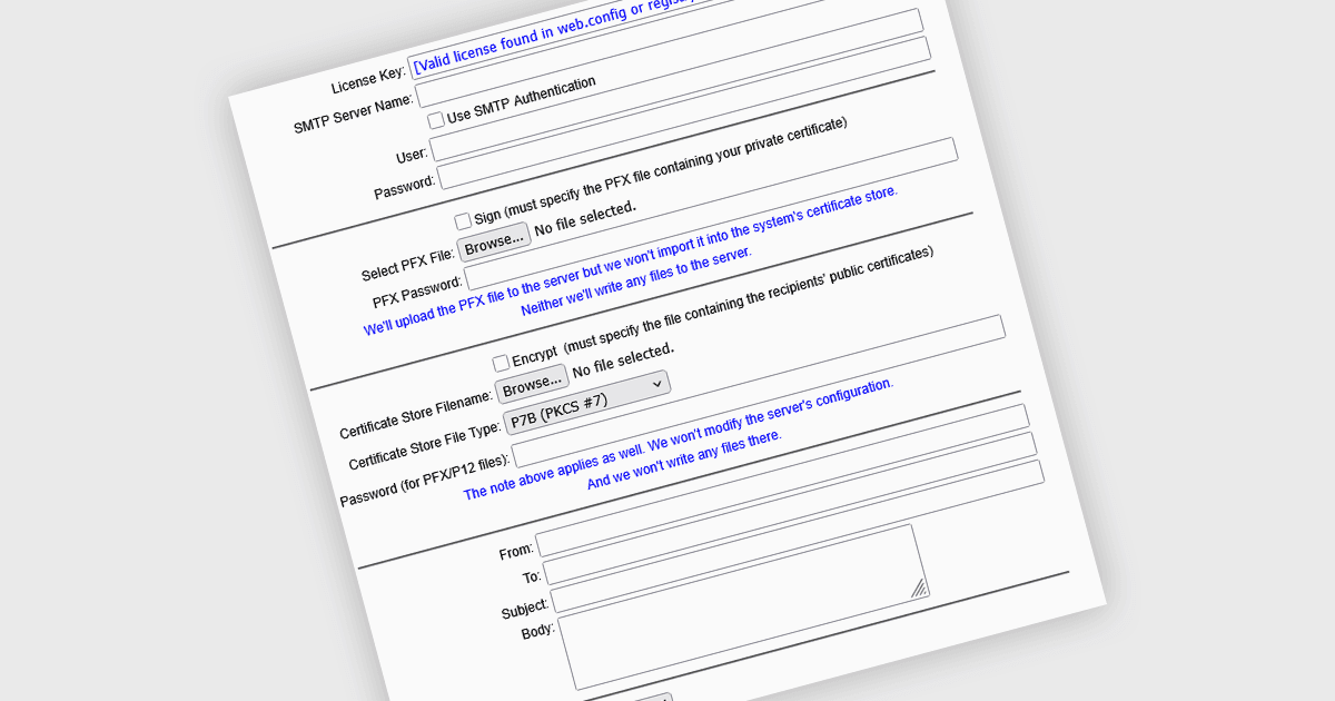 Verify .NET Messages with Digital Signatures