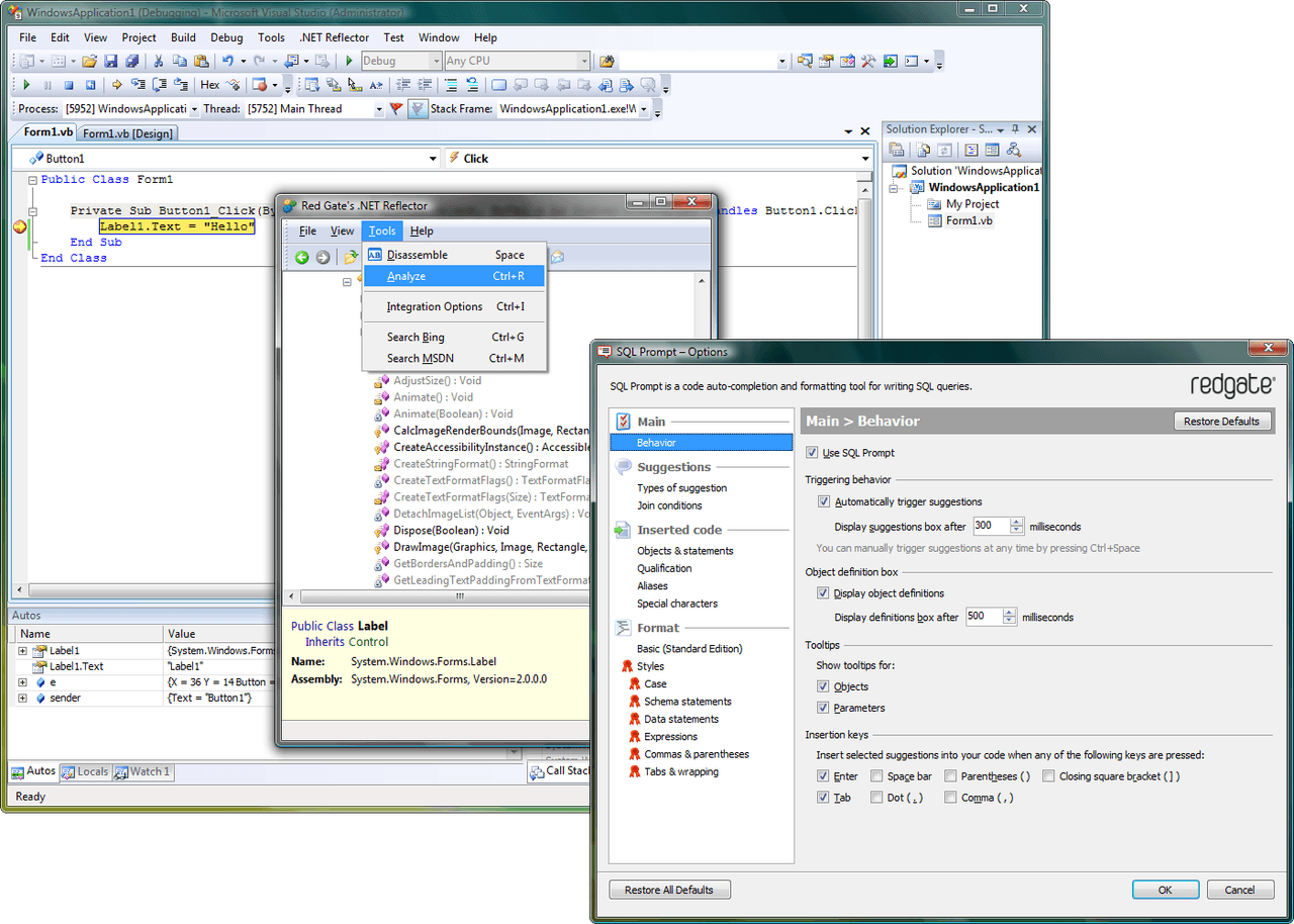 Red Gate .NET VS Productivity Pack released
