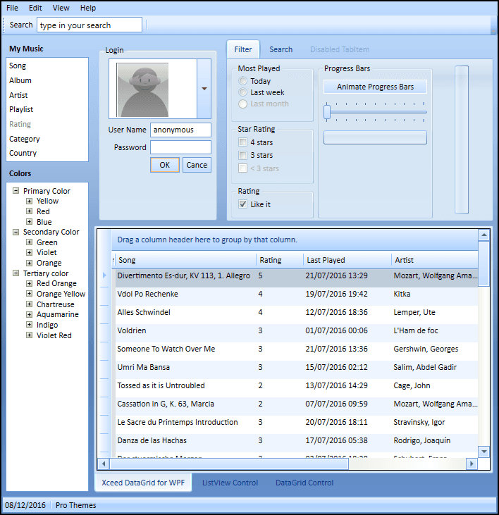 Xceed Pro Themes for WPF product image