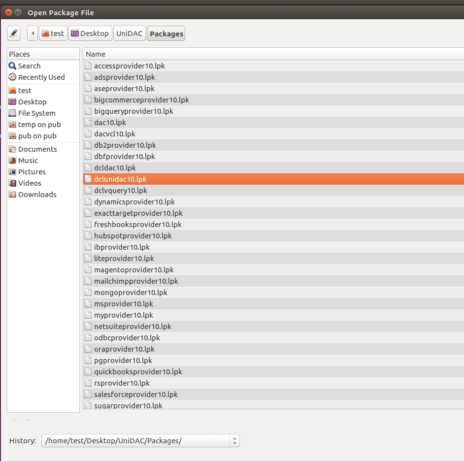 Installing UniDAC on macOS and Linux via Lazarus