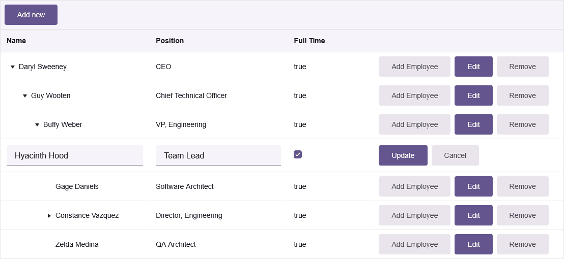 Kendo UI Vue Data Editors 제품 이미지 Kendo UI Vue Data Editors 제품 이미지