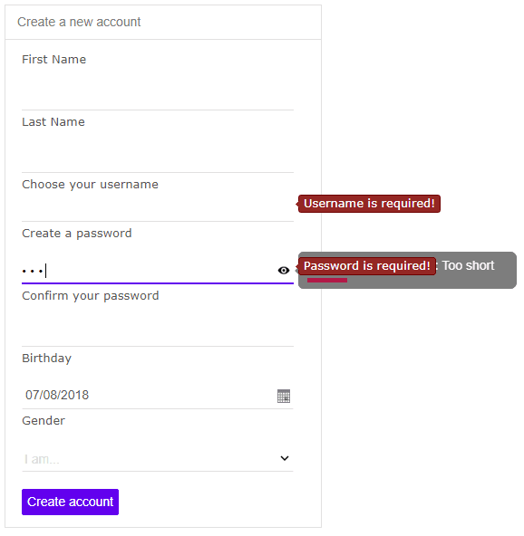 imagem do produto jQWidgets Vue UI Input Controls