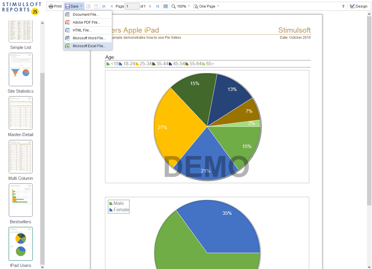 imagem do produto Stimulsoft Reports.JS