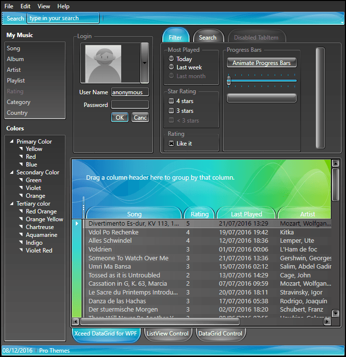 Xceed Pro Themes for WPF product image