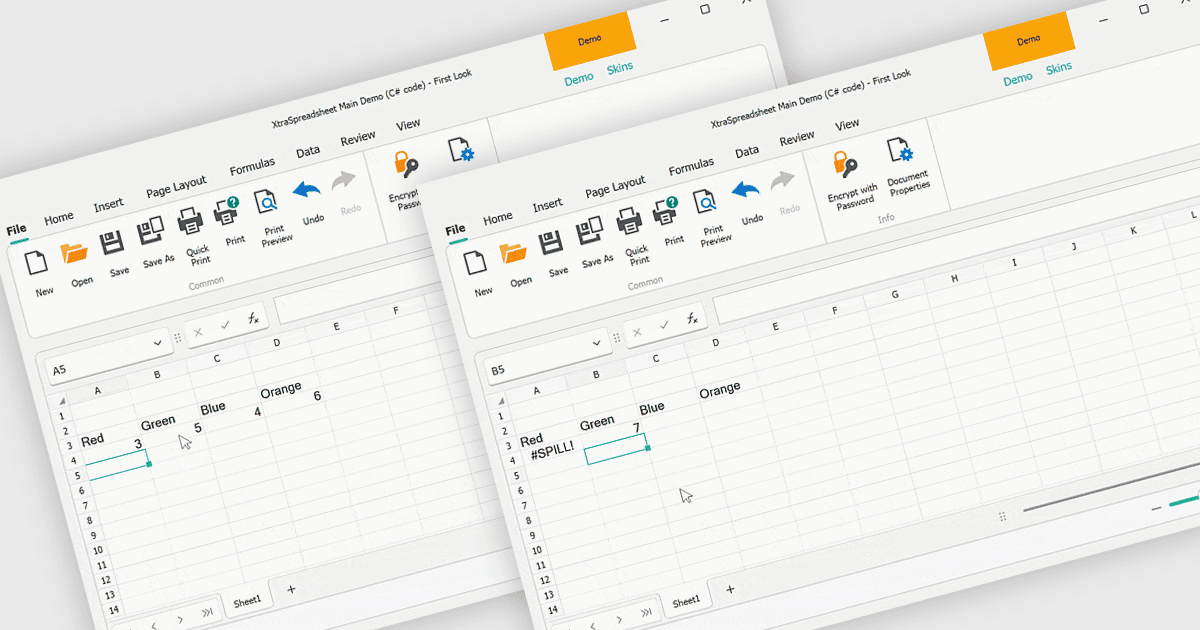 Simplify Formulas with Spill Range Automation