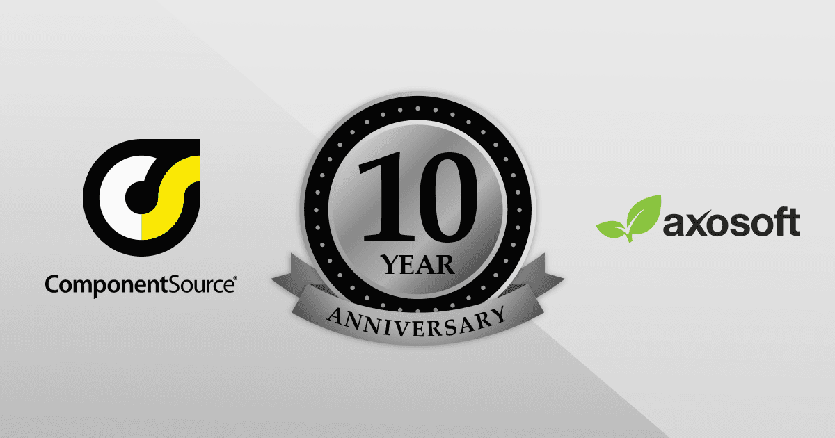 ComponentSource and Axosoft Celebrate 10 Year Partnership