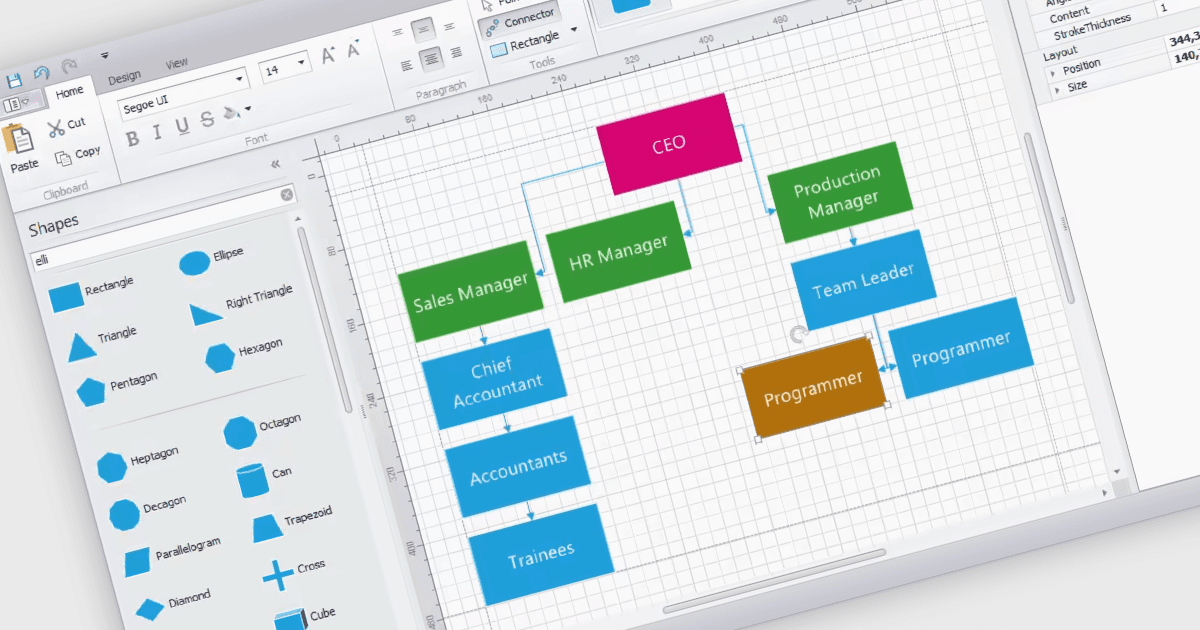 Create Diagrams in Your WinForms Apps