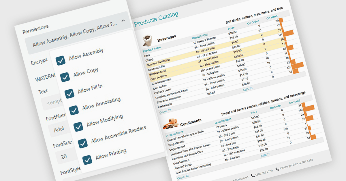 Simplifiez la configuration de l’export PDF grâce aux bascules d’autorisations