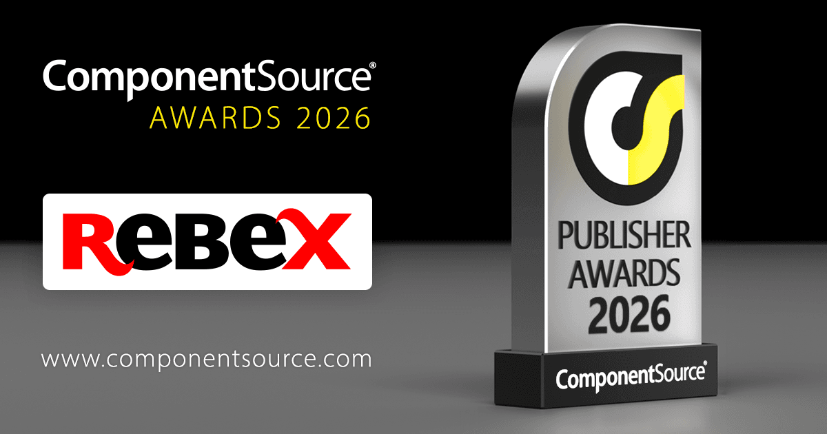 Rebex Wins ComponentSource Award