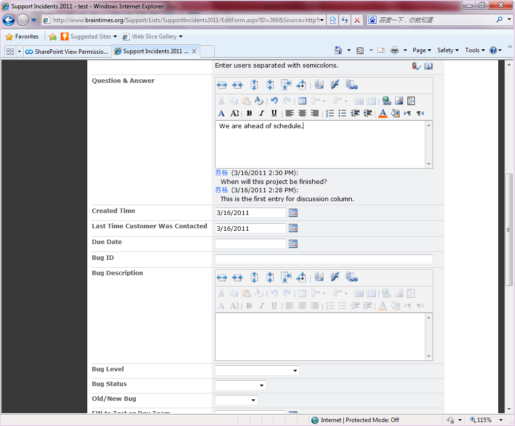 SharePoint Discussion Column released