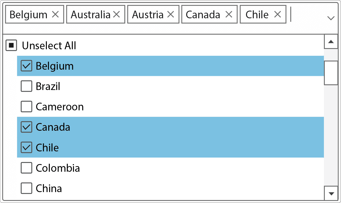 ComponentOne WinForms UI Selection Controls ComponentOne WinForms UI Selection Controls