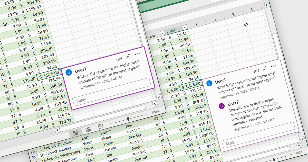 Add Clarity with Contextual Spreadsheet Comments