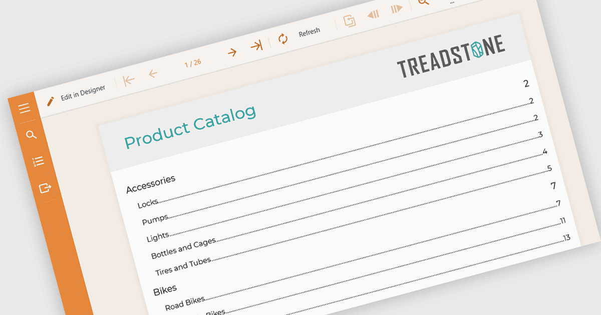 Enhance Report Navigation with a Table of Contents