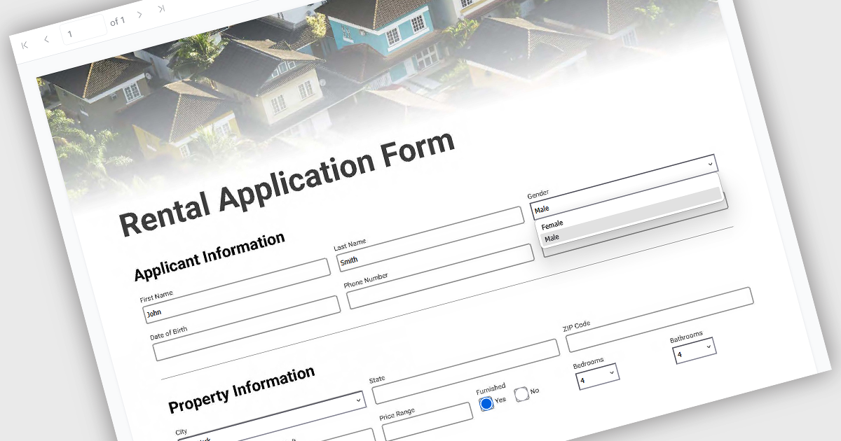 Complete PDF Forms within Web Applications