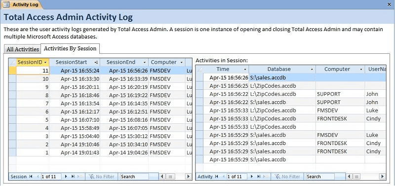 Control and manage your Access/Jet databases.