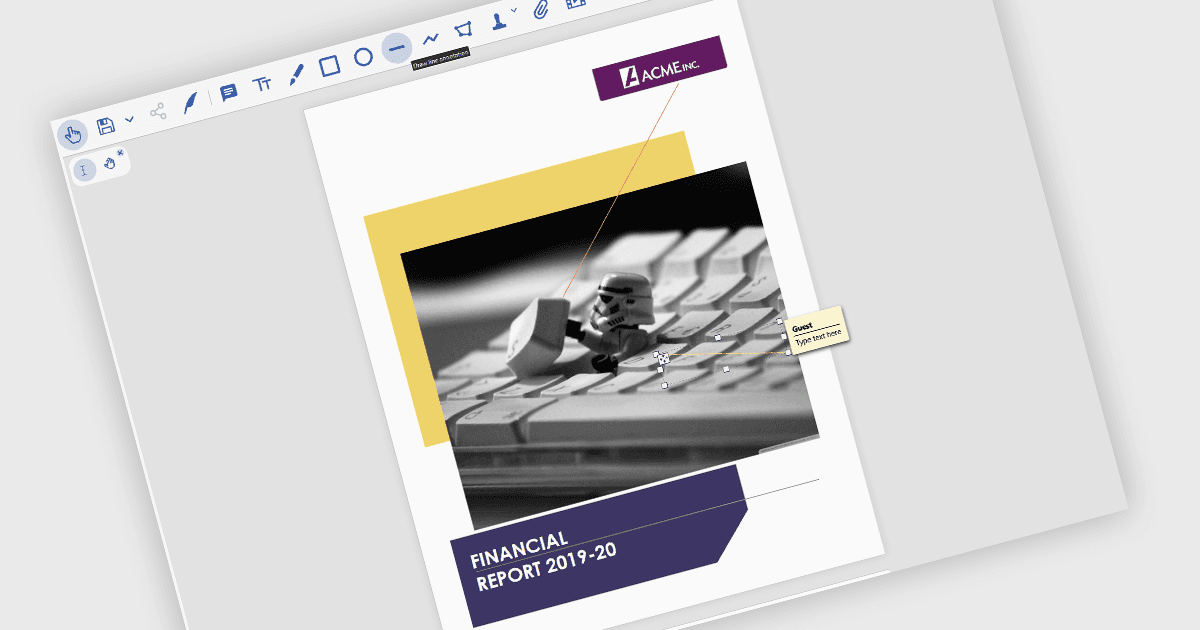 Visually Link Related Information in a PDF Document