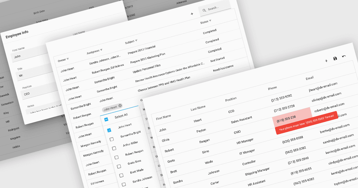 Enable Rich Data Editing in React Grids