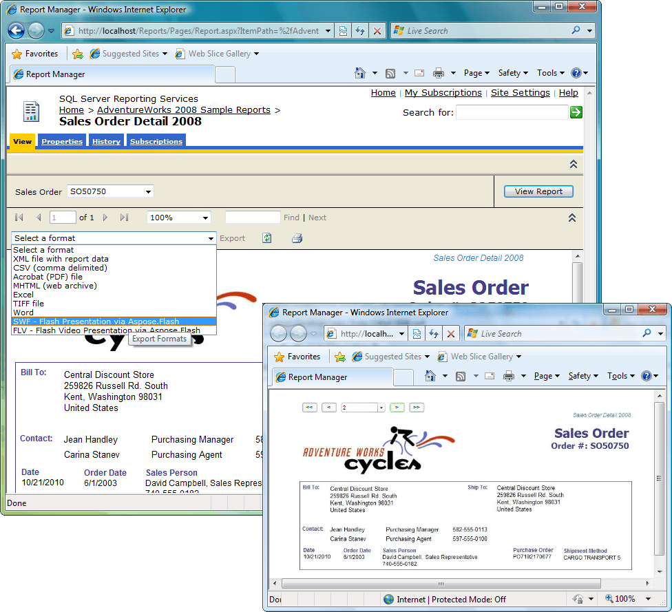Aspose.Flash for SSRS now available