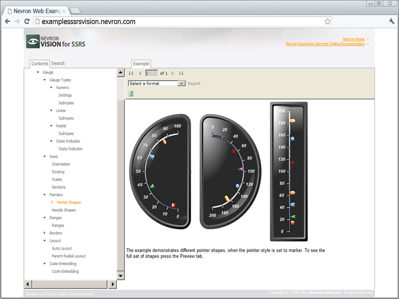 Nevron Gauge for SSRS product image