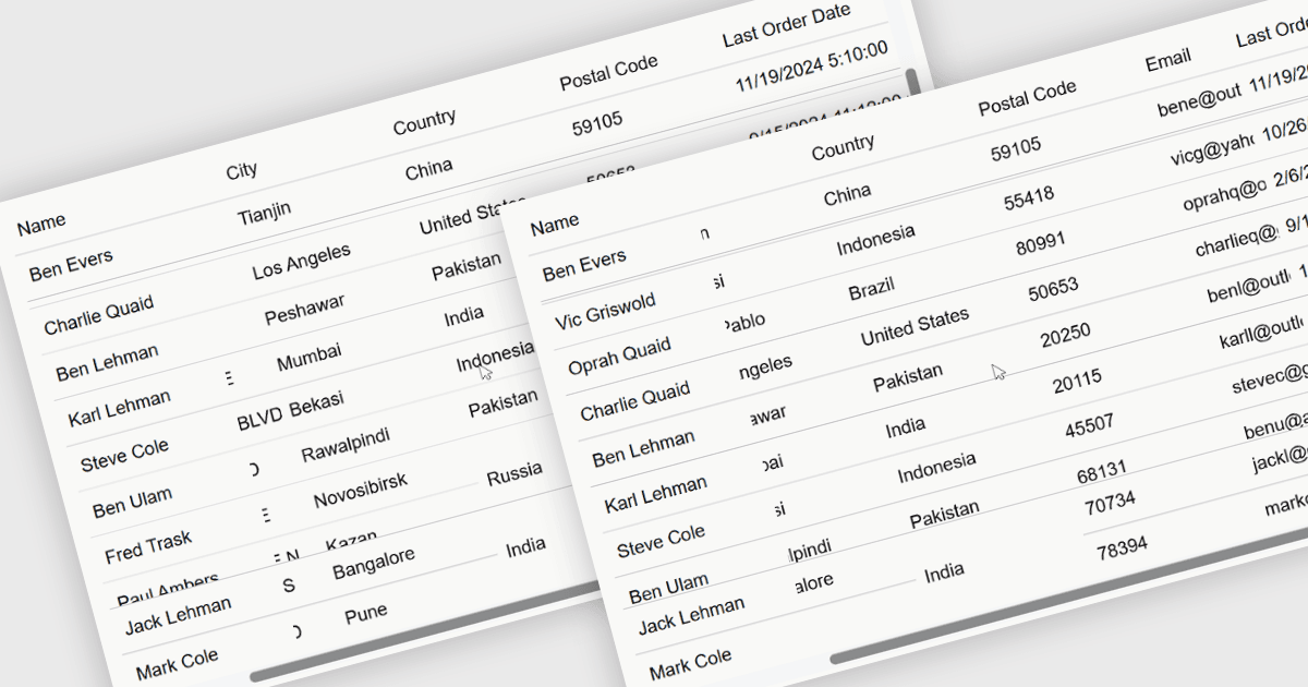 Freeze Grid Rows and Columns While Scrolling