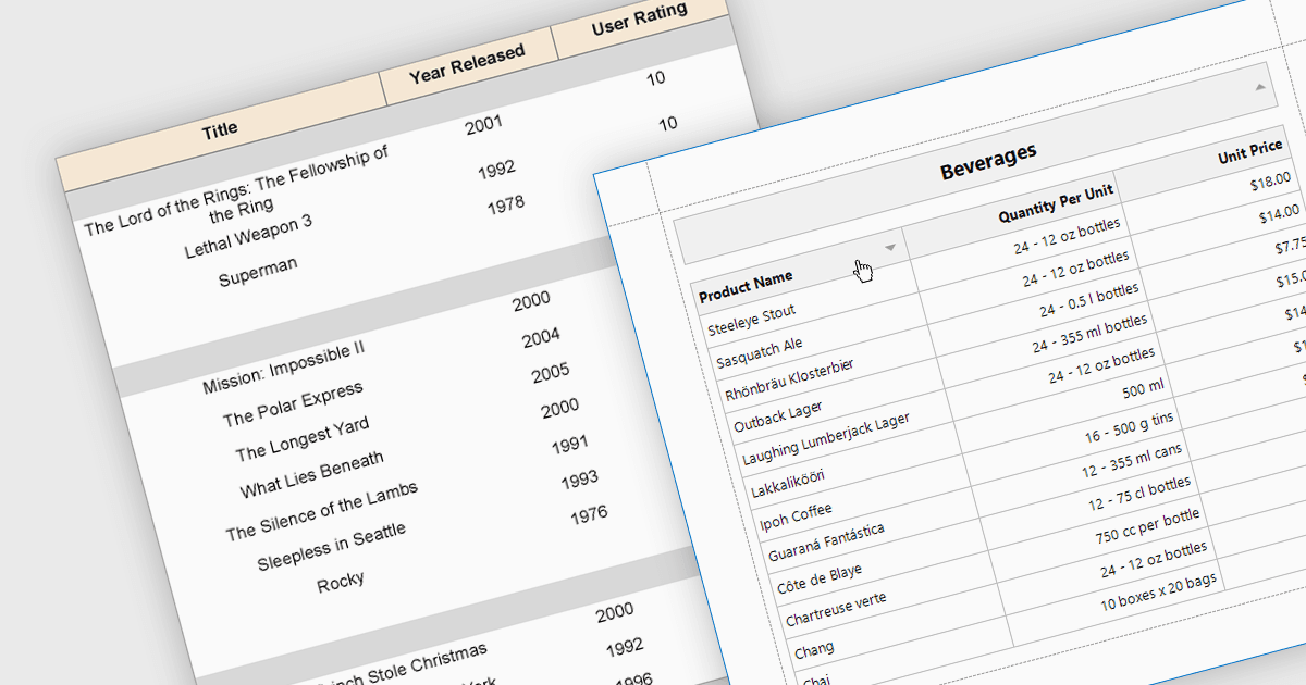 Control Data With Effortless Sorting in WPF Reports
