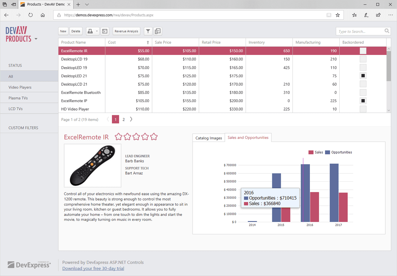 DevExpress ASP.NET and Blazor Produktbild