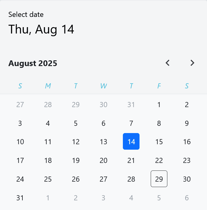 Infragistics Ignite UI for Blazor Calendar product image Infragistics Ignite UI for Blazor Calendar product image