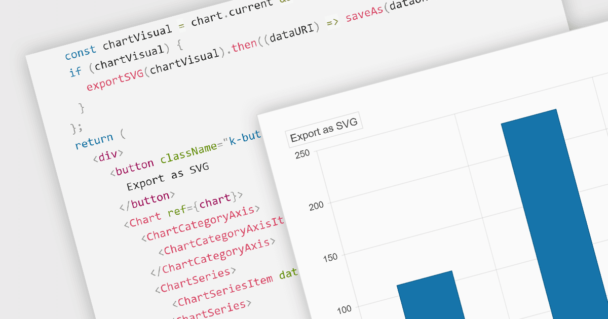 Export Charts to SVG with React