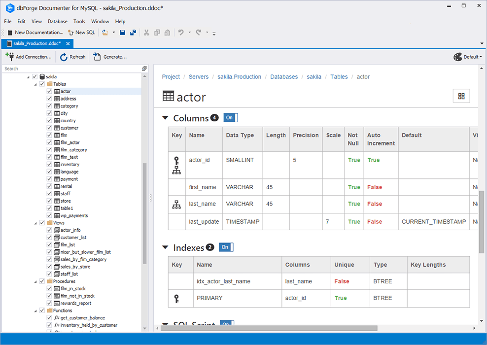 imagem do produto dbForge Documenter imagem do produto dbForge Documenter