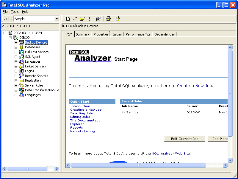 Provide comprehensive analysis for SQL Server.
