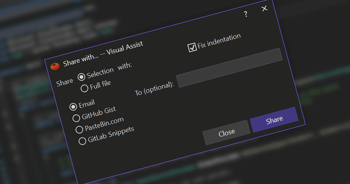 Easily Share Code Snippets from Visual Studio