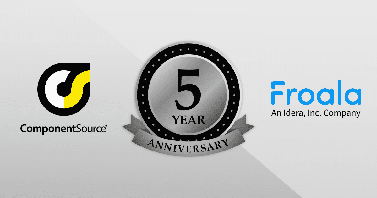 Celebrating 5 Year Partnership with Froala