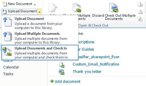 Upload multiple SharePoint pictures, form libraries and documents.