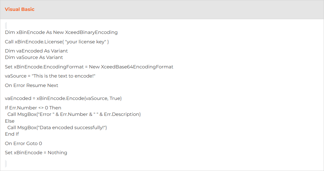 imagem do produto Xceed Encoding for ActiveX