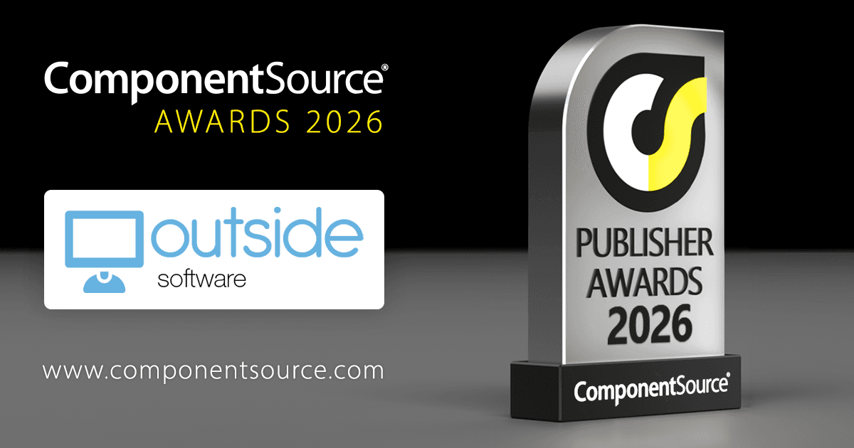 Outside Software Wins ComponentSource Award