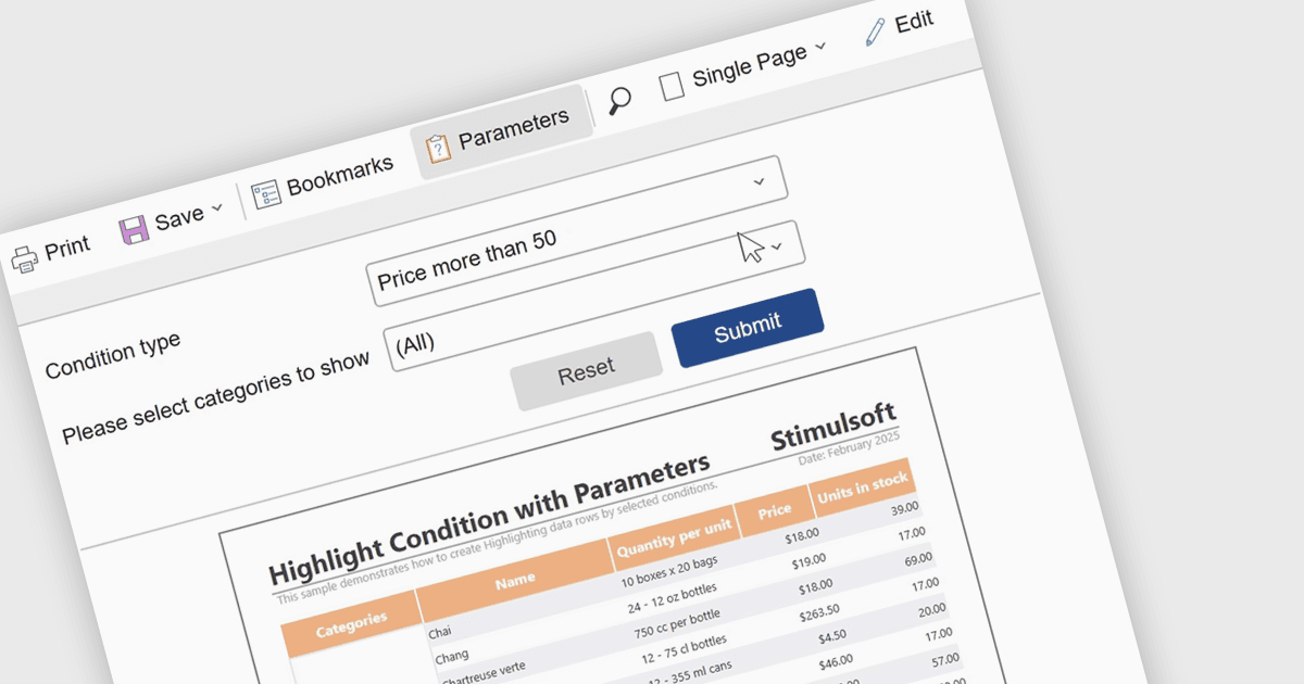 Filter and Customize Reports with Parameters