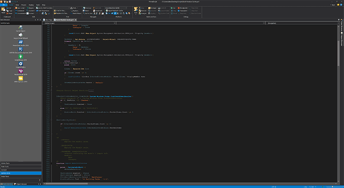 Powerful, state of the art scripting.