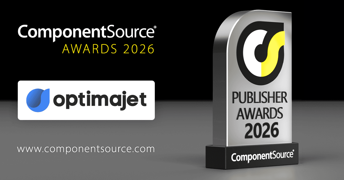 Optimajet Wins ComponentSource Award