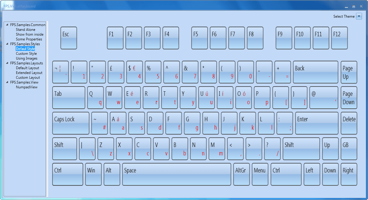 MindFusion.Virtual Keyboard for WPF Produktbild