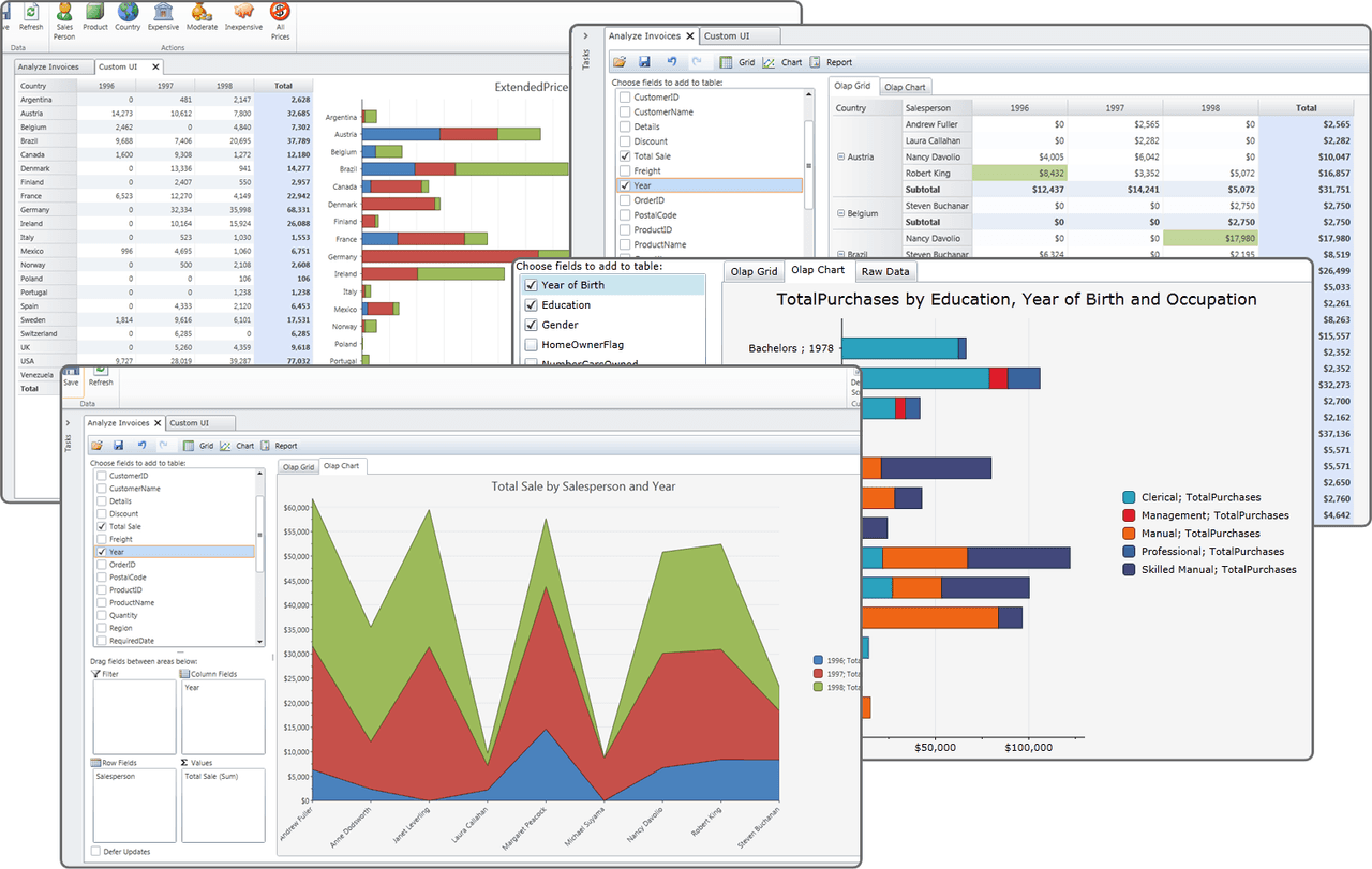 Add data analysis to Visual Studio LightSwitch